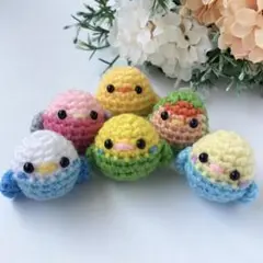 【受注生産】ひよこと小鳥の6匹セット