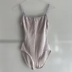 YUMIKO クラッシュベロア　レオタード　M