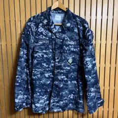 放出品　米軍　US NAVY 海軍　実物　BDU ジャケット ミリタリーUSN