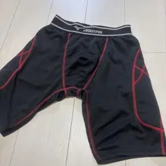 Mizuno スライディングパンツ M ブラック/レッド
