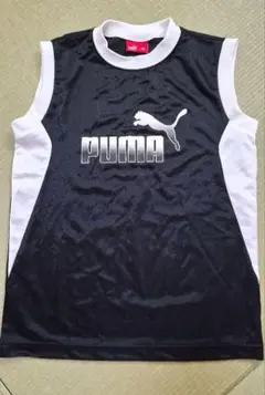 PUMA ノースリーブシャツ 黒/白 150cm