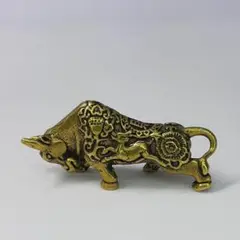 牛　置物②　真鍮　金運　財運　開運　農業　豊作　インテリア　風水
