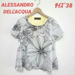 ALESSANDRO DELL'ACQUA☆イタリア製サイズ38☆ 花柄トップス