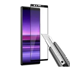 Xperia 1 SO-03L SOV40 802SO 枠黒 ガラス L060