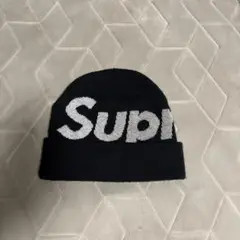 Supreme 黒 ニット帽