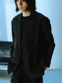 LIDNM SILK LINEN SUCKER JACKET Mサイズ