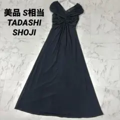 【美品】TADASHI SHOJI リボンデザイン ロングワンピース S相当