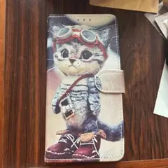 iPhone 15 Pro 手帳型ケース　猫