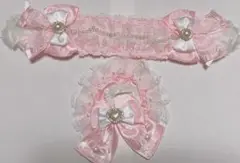 ぬい服 約束11cmから16cmぬい用 ヘッドドレスとケープセット ピンク