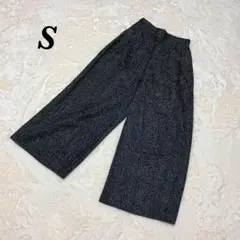 クロスマーベリー ワイドパンツ S ウエストゴム ゆったり シンプル きれいめ