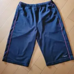 FILA　黒　ハーフパンツ　L