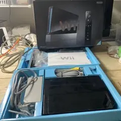 任天堂 Nintendo Wii 本体 ブラック　動作確認済み　セット　クロ　箱