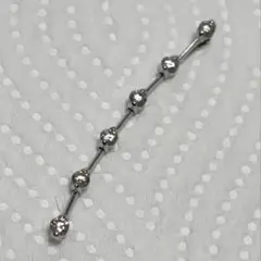 【週末値下】デビアス　k18WG LINE　ペンダントトップ　0.50ct