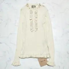 タグ付き✨Masaco Teranishi Disaフリルリブニット　アイボリー