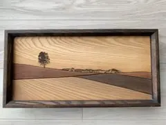北海道美瑛町 貴妃花 手作り木製品 風景 置物 オリジナルボックス付き 北海道美瑛町 貴妃花 手作り木製品 風景 置物 オリジナル
