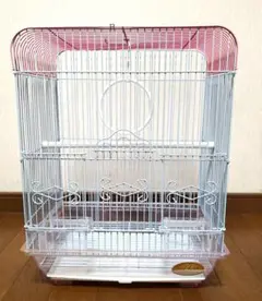 鳥かご ピンク 防散カバー付き