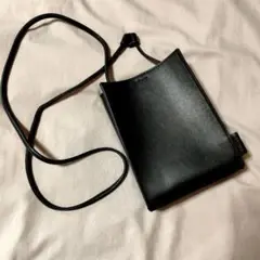 黒 ショルダーバッグ スマホ収納