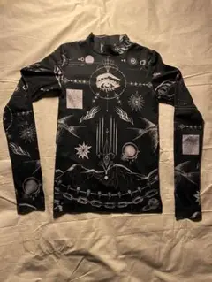サカイ×ジャンポールゴルチェ カットソー タトゥープリント セカンドスキン