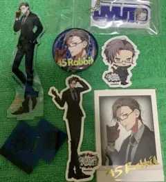 ヒプマイ 入間銃兎 アクスタ、アクキー、缶バッジ、チェキ、シール2枚　6点セット