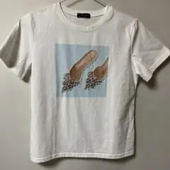 TRUBE パンプスプリント Tシャツ ホワイト