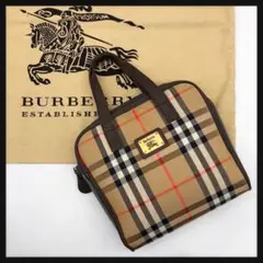 【美品・鑑定済み】BURBERRY バーバリー ノバチェック ハンドバッグ