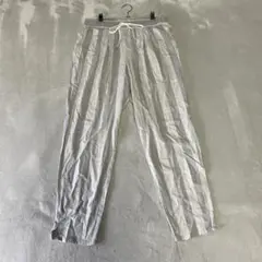 《美品》デュアルビュー ストライプ パンツ (42) レディース L相当