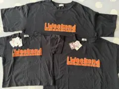 リトルウィークエンド　黒Tシャツ　親子　お揃い　親子コーデ