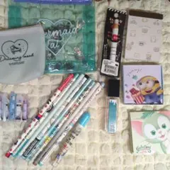 ブルー、青色セット 可愛い文房具セット♡ 女の子 まとめ売り