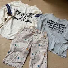 140サイズ　BREEZE 3点セット　ロンT カットソー　ハーフパンツ