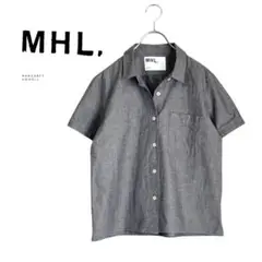 【美品】MHL. マーガレットハウエル　コットン•リネンシャツ