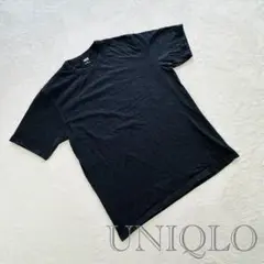 UNIQLO U 【XL】クルーネックT 半袖 ブラック コットン Tシャツ