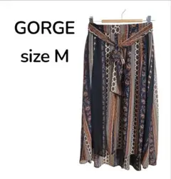 【9/1までの限定価格】ゴージ☆　プリーツスカート　ブラウン　M