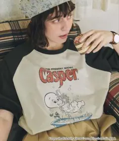 CASPER 別注ヴィンテージ加工 グラフィックプリント半袖Ｔシャツ　新品　人気