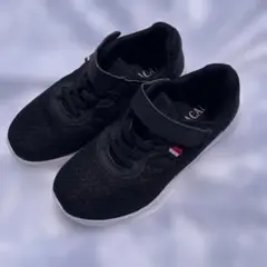 LACALブラックキッズシューズ 19.0cm