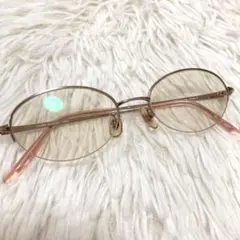 美品★ LAURA ASHLEY メガネ　49□17-139 ピンク