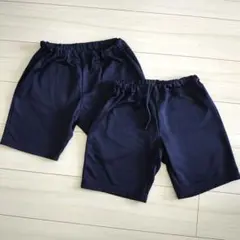 【2枚組】ネイビー 半ズボン 150cm