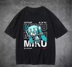 初音ミクTシャツ 黒