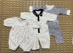 50〜60サイズ　星柄ベビー服3枚セット