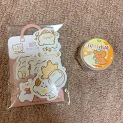 動物キャラクター ステッカーとマス