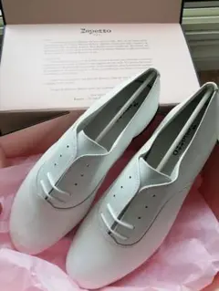 新品未使用 レペット repetto zizi 白レザー サイズ43