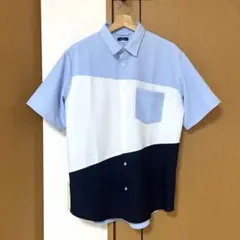 美品◇Diagonal Switch 半袖シャツ／アイテムズ アーバンリサーチ