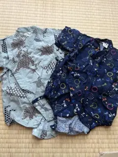 Baby 甚平　ロンパース　70 恐竜　花火　とんぼ　2枚セット
