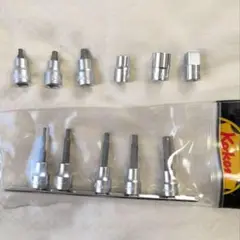 コーケンKoken 3/8 ヘキサゴンビット 六角ソケット アダプター セット