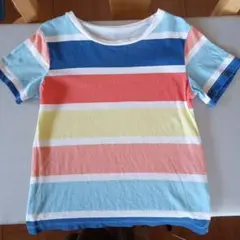 H&M オーガニックコットン ストライプTシャツ 98/104
