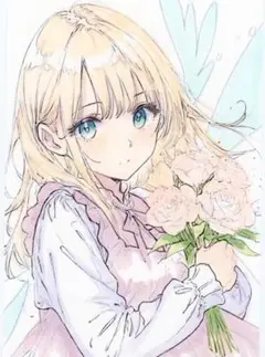 オリジナル　手描きイラスト　ポストカード