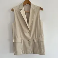 UNIQLO ロングジレ S クリーム