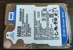 WD 640GB 2.5インチ 内蔵型HDD ハードディスク
