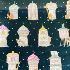 ユキエモン　22fabric ファニーハウス　ローン生地　はぎれ