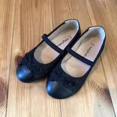 ブランシェス　ブラックパンプス　18cm