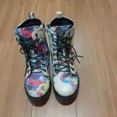 ❤️ScoLars・アートプリントマルチカラーブーツ・23cm・美品❤️